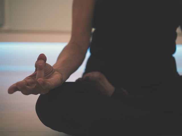 meditating and yoga